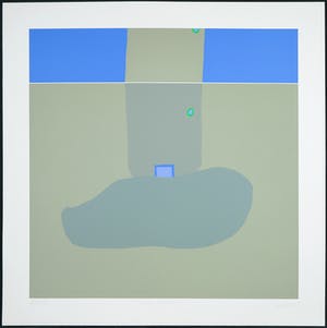 Hans Landsaat - Zeefdruk, Zeeuwse weerspiegeling kopen? Bied vanaf 40!