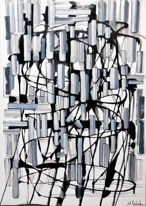 Natia Antadze - "Komposition Verbindung " verkocht voor € 120!