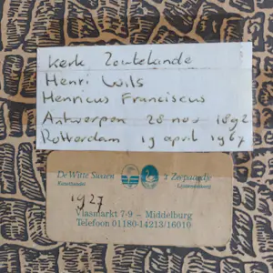 Henri Wils - Toren/kerk van Zoutelande (Zeeland) kopen? Bied vanaf 25!
