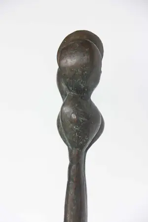 Ed van Teeseling - Groot bronzen beeld, Femme-Fleur kopen? Bied vanaf 500!