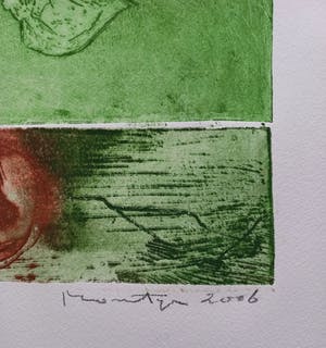 Jan Montyn - Hien’s garden, aquatint ets (kleine oplage) kopen? Bied vanaf 115!