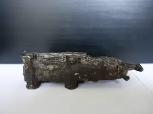 Brons (Onbekend) - Boerenkar met jongen in brons. kopen? Bied vanaf 55!