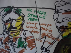 Herman Brood - Kleurenzeefdruk "Paddo's". kopen? Bied vanaf 125!