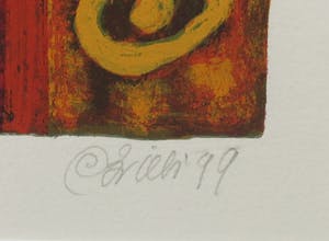 Clemens Briels - Zeefdruk, A Window. There must be something behind it I - Ingelijst kopen? Bied vanaf 50!