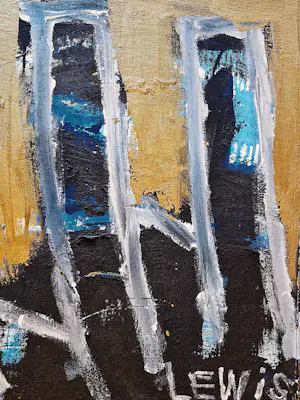 Jan de Beus - Groot pasteus geschilderd olieverf op doek "Lewis" - kopen? Bied vanaf 445!