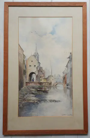 Hermanus Koekkoek (jr.) - Jan van Couver : Aquarel kopen? Bied vanaf 1!