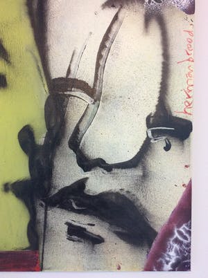 Herman Brood - The Kiss, origineel schilderij op doek kopen? Bied vanaf 2250!