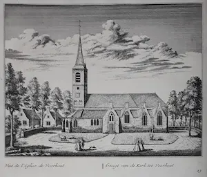 Abraham Rademaker - Zes prenten van Rijnland (omgeving Leiden) op drie bladen kopen? Bied vanaf 45!