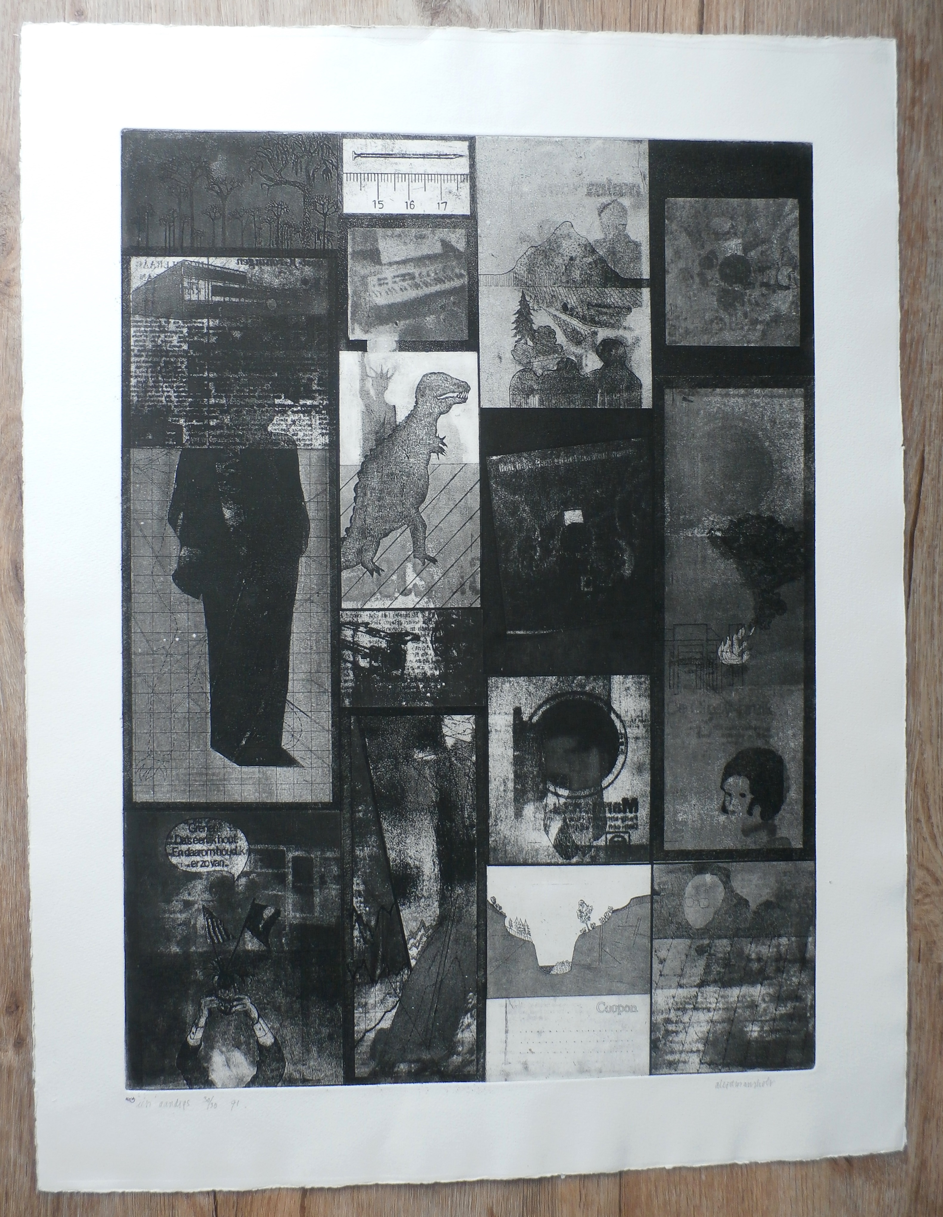 Aleid Mansholt - Ets: Een aardigs - 1971 kopen? Bied vanaf 20!