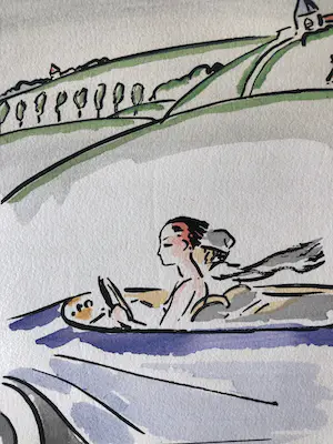 Kees van Dongen - In de auto - 1925 kopen? Bied vanaf 485!