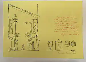 Robert Venturi - Ohne Titel, 1995 verkocht voor € 360!