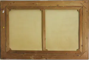 Niet of onleesbaar gesigneerd - Olieverf op doek, Bloemstilleven met beeld - Ingelijst (Zeer Groot) kopen? Bied vanaf 1!