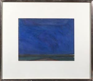 Paul Overhaus - Gouache, Donkere nacht - Ingelijst kopen? Bied vanaf 50!