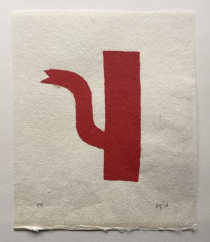 Klaas Gubbels - sjabloondruk 'Rode kan' - 2016 - oplage EA kopen? Bied vanaf 250!