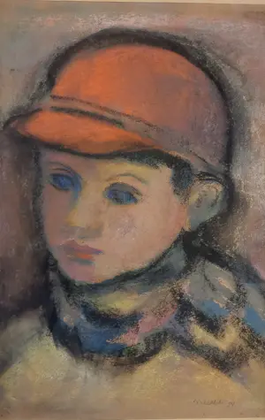 Jan Miechels - jongen met rode pet kopen? Bied vanaf 15!