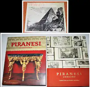 Giovanni Battista Piranesi - 3 boeken, 2x hardcover-als designer & uitgever van boeken & Gravures/etsen/tek. vendu pour 68€ !