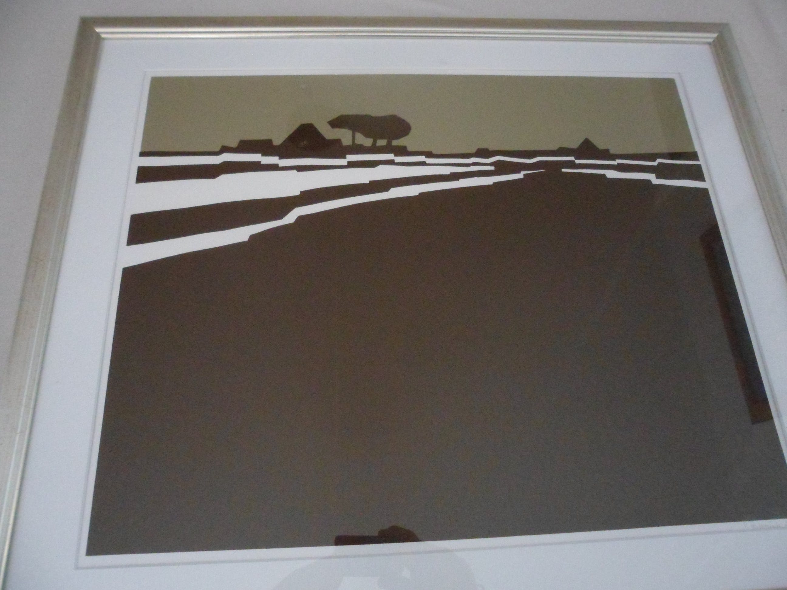 Bob Immink - Zeefdruk, Titel "Varkensland bij watergang kopen? Bied vanaf 40!