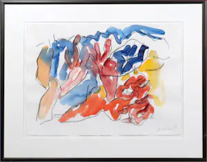 Jan Sierhuis - Gouache/krijt op papier: 'Zonder titel' (1987) kaufen? Bieten Sie von 330!