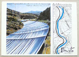 Christo - " Over the River " - Project for the Arkansas River " handgesigneerd inc. pptout kopen? Bied vanaf 109!