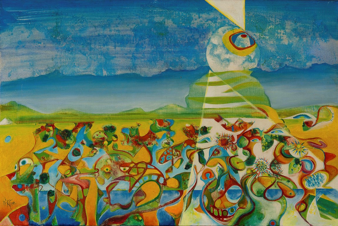 Rik Lina - De Vuurtorenwachter - Olieverf op doek - BKR Amsterdam, 1973 verkocht voor € 20!