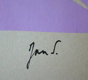 Jan Saverys - Composition abstrait - 1952 - Originele zeefdruk gesigneerd kopen? Bied vanaf 80!
