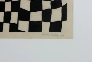 Arjenne Fakkel - Houtsnede op papier, Het atelier bezoek - Ingelijst kopen? Bied vanaf 40!