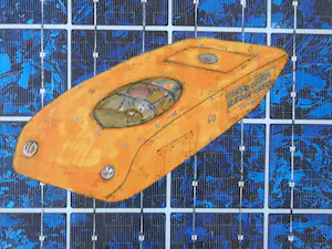 Panamarenko - THERMO PHOTOVOLTAIC ERNERGY CONVERTOR / KUNSTFARDE / 72x53cm / DECORATIEF kopen? Bied vanaf 1!