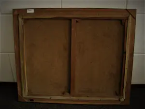 Niet of onleesbaar gesigneerd - Omstr. 1930 geschilderd olieverf "jongens op Scheepswerf" gesigneerd "Schram" kopen? Bied vanaf 1!