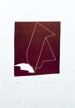 Uwe Poth - zeefdruk - zonder titel- 1994 verkocht voor € 75!