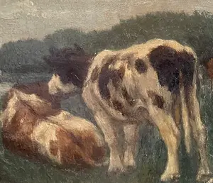 Niet of onleesbaar gesigneerd - Hollands landschap kopen? Bied vanaf 1!