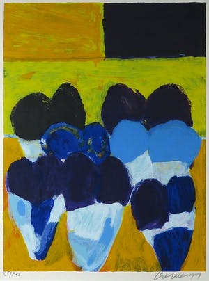 Jan Cremer - Zeefdruk, Tulpen I - Ingelijst (Groot) kopen? Bied vanaf 150!