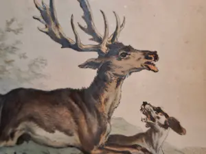 Carle Vernet - Handingekleurde litho jachttafreel kopen? Bied vanaf 35!