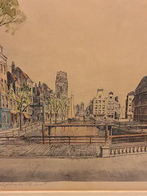 Marius Janssen - Rotterdam,galerij Haagsche veer en Delftsche poort kopen? Bied vanaf 50!