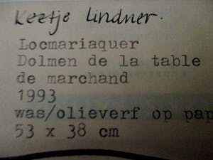 Keetje Lindner - Locmariaquer, dolmen de la table de marchant kopen? Bied vanaf 35!