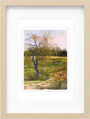 Jean-Jacques Marie - Paysage de Provence. Amandiers dans les Alpilles. Numérotée 23/85 et signée kopen? Bied vanaf 50!