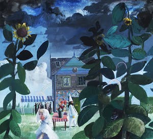 James McNaught - Tuinfeest, gouache kopen? Bied vanaf 295!