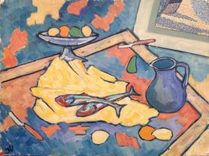 Jan Willem Versteeg - Still life with lemon and fish kopen? Bied vanaf 90!