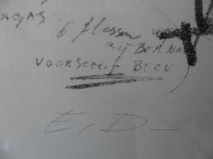 Hugo de Clercq - Litho - compositie : morgen drukken - 1982 kopen? Bied vanaf 50!