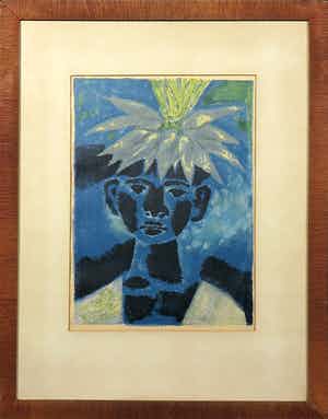 Louis van Roode - Linosnede, Figuur verkocht voor € 1!