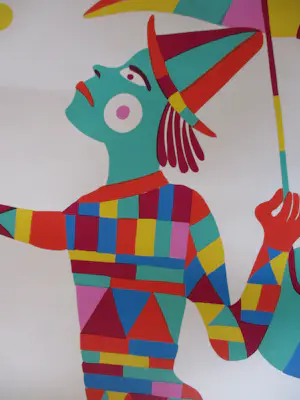 Ferry Slebe - Harlekijn met parasol kopen? Bied vanaf 55!