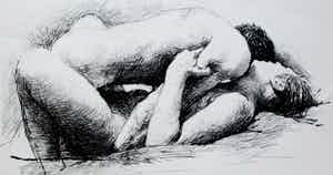 Aat Veldhoen - Rotaprint - Paring - 1964 verkocht voor € 75!