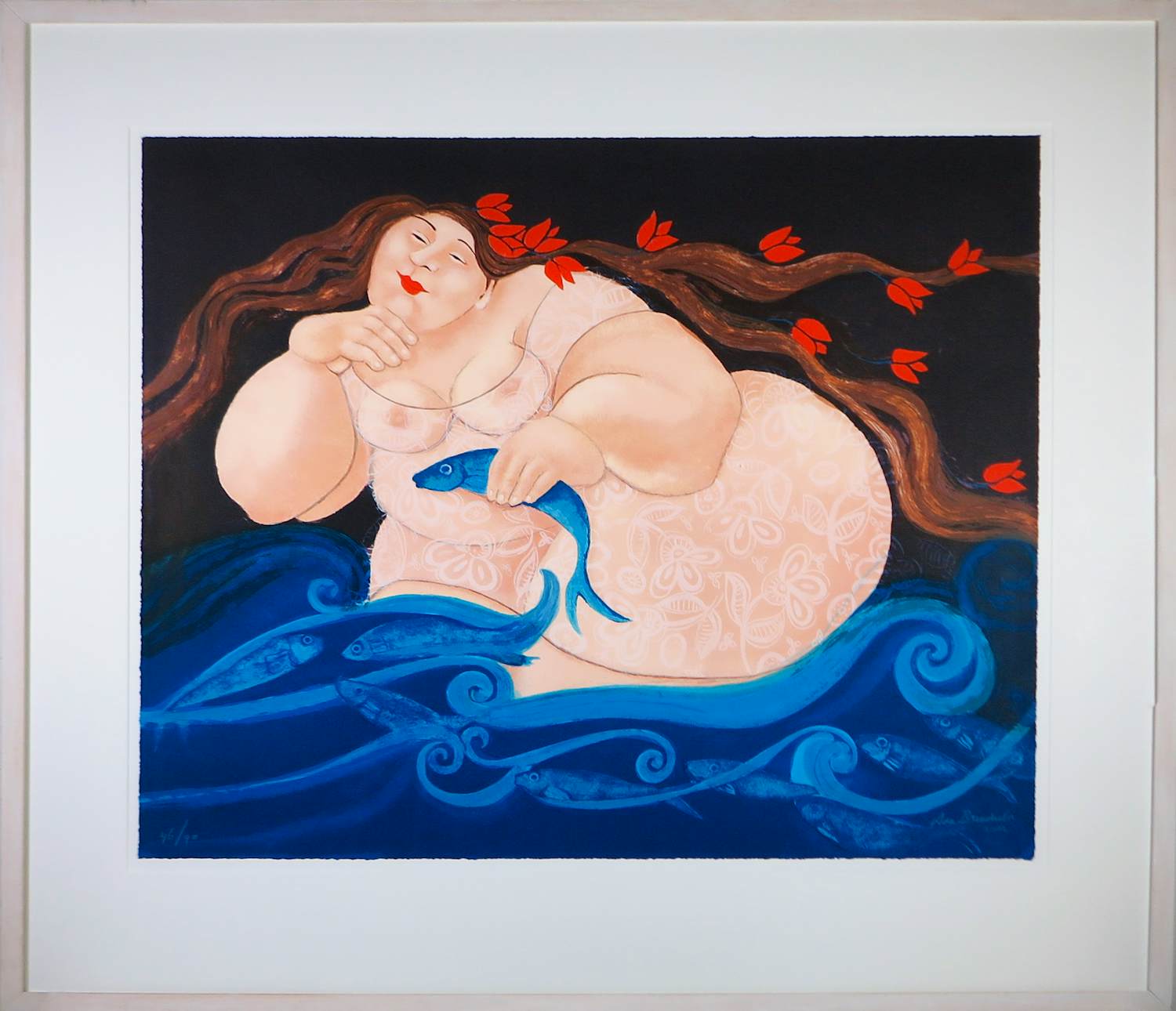 Ada Breedveld - Zeefdruk, Seadreams - Ingelijst kopen? Bied vanaf 60!