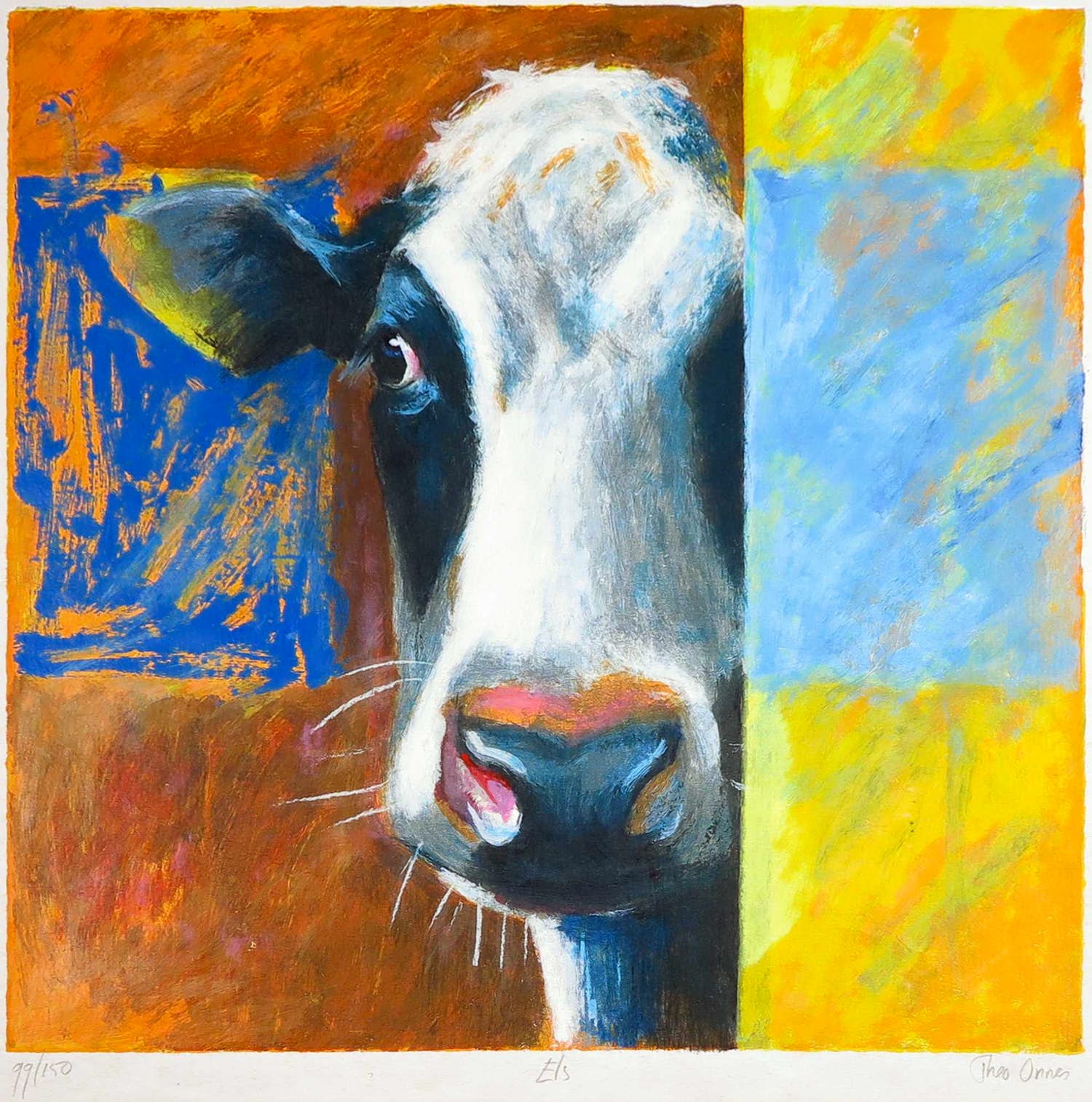 Theo Onnes - Zeefdruk, Els verkocht voor € 1!