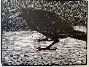 Jan Mankes - Houtsnede “Schreeuwende kraai” 1918 kopen? Bied vanaf 300!