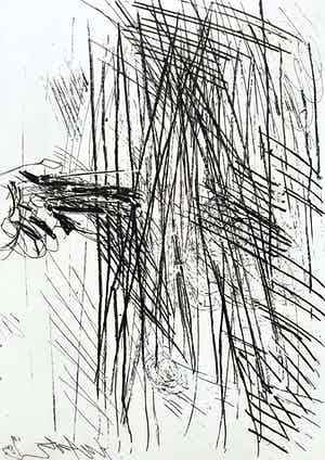 Ger Lataster - Illusie, ets met gedicht van Gerrit Achterberg verkocht voor € 60!