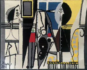 AcheterPablo Picasso - (door Desso Art Collection), Wollen tapijt, Portrait de femme au chapeau (...)? Enchérissez de 400!