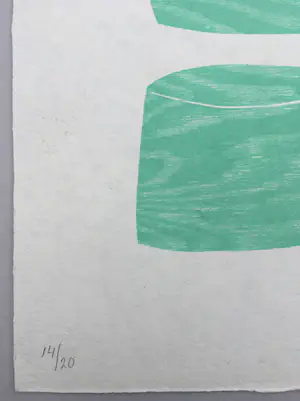 Klaas Gubbels - houtdruk 'Kopjes ’ - 2003 - oplage 20 kopen? Bied vanaf 365!