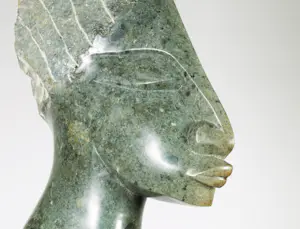 Ernest Marime - Stenen beeld, Hoofd kopen? Bied vanaf 250!