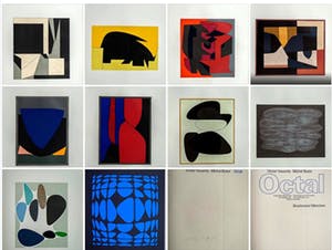 Victor Vasarely - Kunstboek/portfolio 'Octal' met 9 kleurenlitho's kopen? Bied vanaf 600!