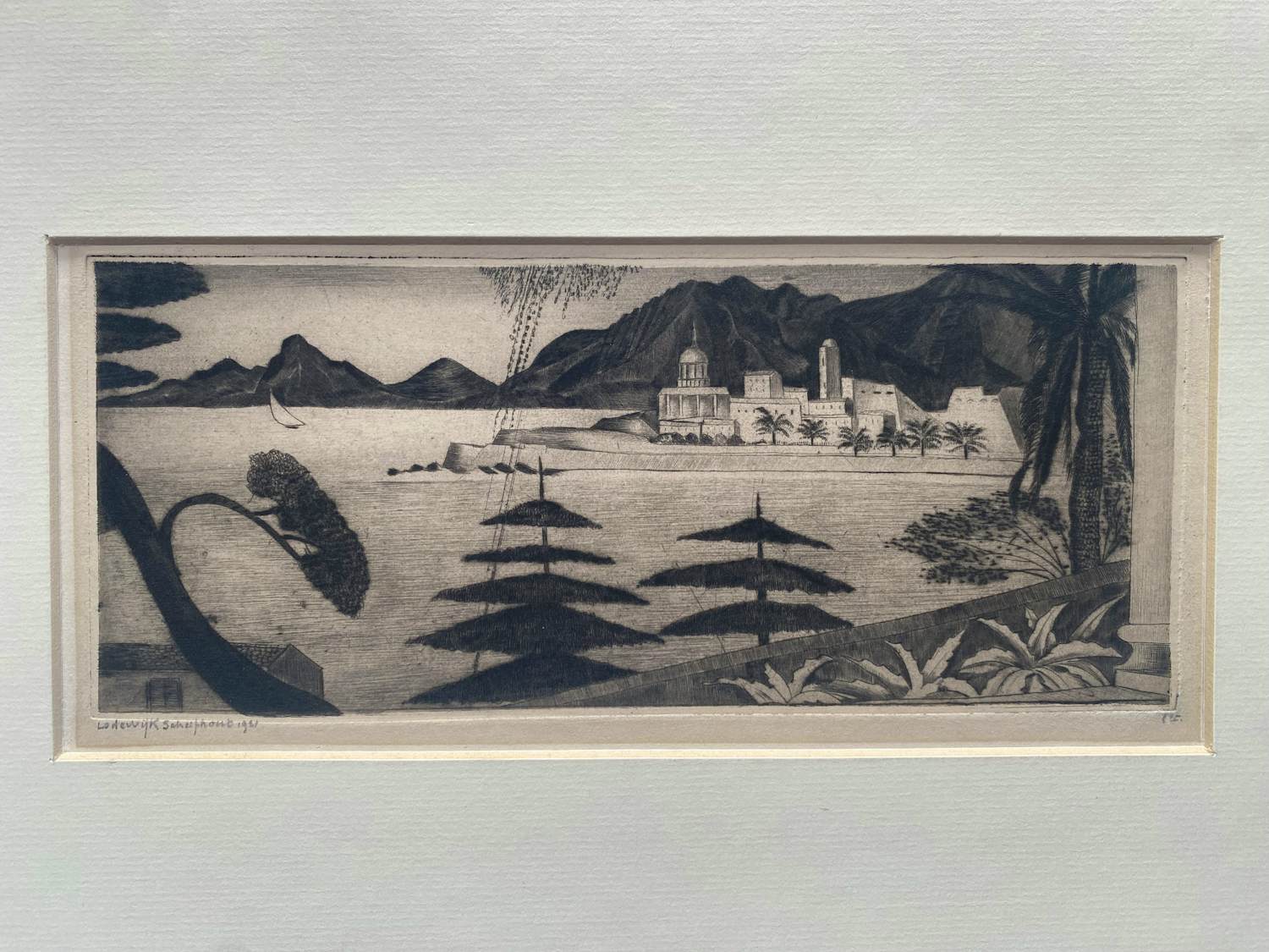 Lodewijk Schelfhout - Droge naald ets ‘Ajaccio’ kopen? Bied vanaf 100!